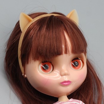1pc Cute cat ear headbands dolls hair accessories for 18inch girl Blyth doll BJD 1/3 1/4 1/6 1/8 1/12 doll as for Barbie dolls