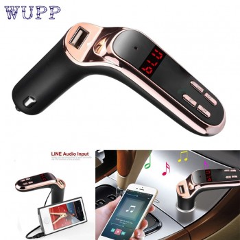 Hot Selling Bluetooth Car Kit Handsfree FM Transmitter Radio MP3 Player USB Charger amp; AUX Gift Jun 14