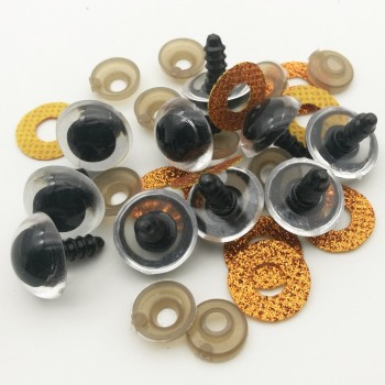 50pcs 18mm Shinning Color Plastic Doll eyes Safety eyes For Teddy Bear Stuffed Toys Snap Animal Scrapbooking Puppet Dolls Eye