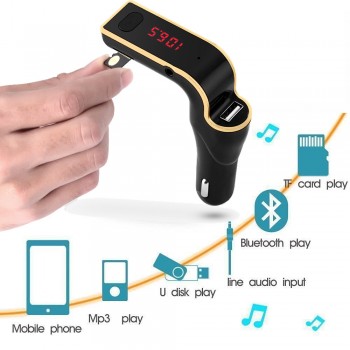 2019 Multifunction Bluetooth Universal Car Bluetooth FM Transmitter MP3 Radio Player USB Charger amp; AUX Set Usb To Mp3 Adapter #1