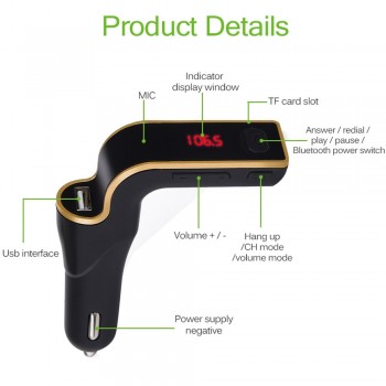 2019 Multifunction Bluetooth Universal Car Bluetooth FM Transmitter MP3 Radio Player USB Charger amp; AUX Set Usb To Mp3 Adapter #1