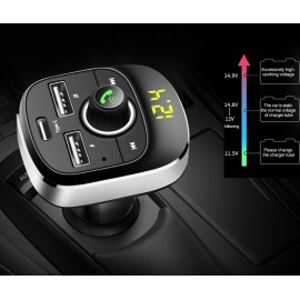 Car MP3 Player Bluetooth FM Transmitter Hands-free Car Kit Audio MP3 Modulator 1.1 Inch Display 3.1A USB Car Charger
