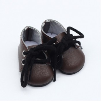 5*2.8CM PU leather Mini Toy Shoes For EXO Dolls Fit For 14.5 Inch Doll as For BJD Accessories girl dolls gift toys
