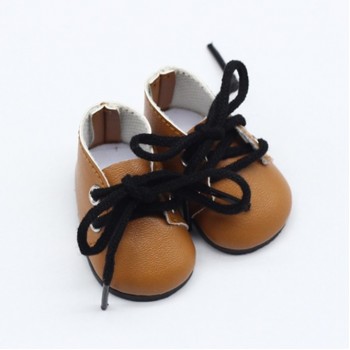 5*2.8CM PU leather Mini Toy Shoes For EXO Dolls Fit For 14.5 Inch Doll as For BJD Accessories girl dolls gift toys