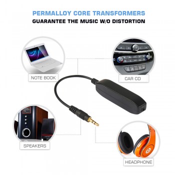 HIFI Ground Loop Isolator for Audiophile Car Noise Filter