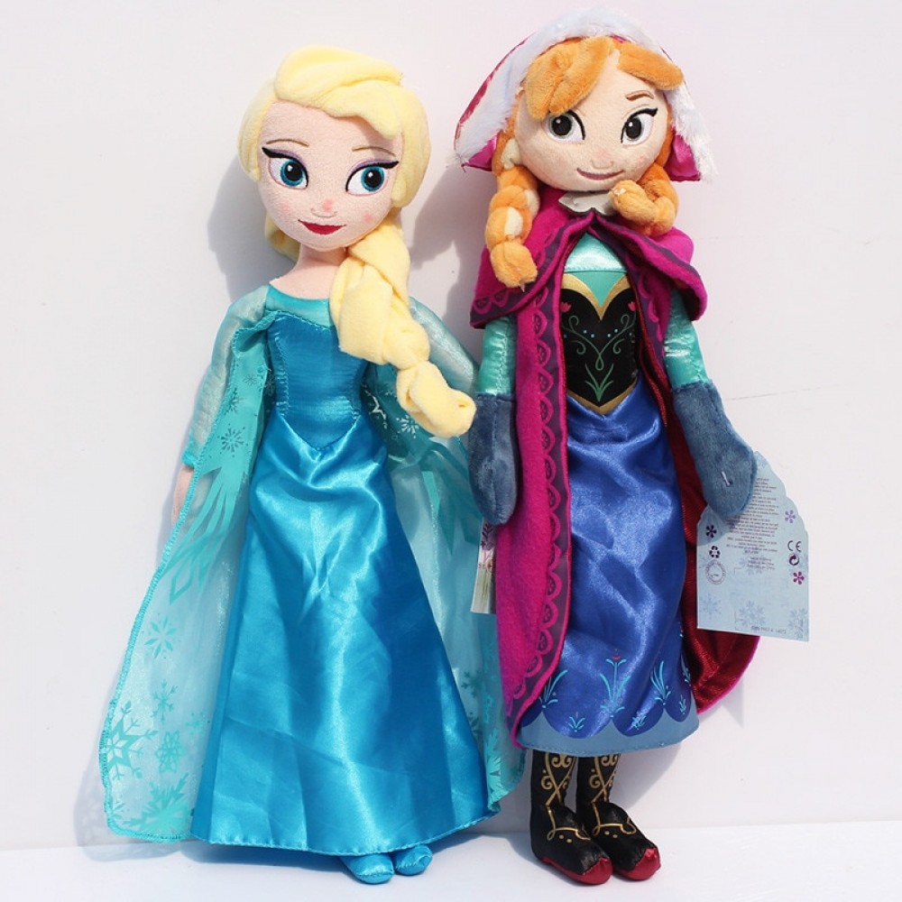1pcs 40cm Princess Plush Toys Doll Cute Princess Elsa Plush Doll Anna Plush Doll Toy Soft Stuffed Toys Brinquedos Gift for Girls