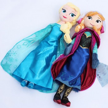 1pcs 40cm Princess Plush Toys Doll Cute Princess Elsa Plush Doll Anna Plush Doll Toy Soft Stuffed Toys Brinquedos Gift for Girls