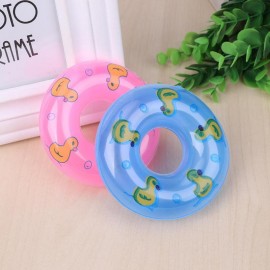 Mini Duck Print Inflatable Buoy Play Pink or Blue Toy for Baby Doll Accessories Gift Water Sport Pool Kiddie Funny Cute Pool