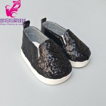 Doll shoes for 43 cm new born baby Doll black white Prink Shoes For 18 Girls Doll shoes sneacker doll Accessories