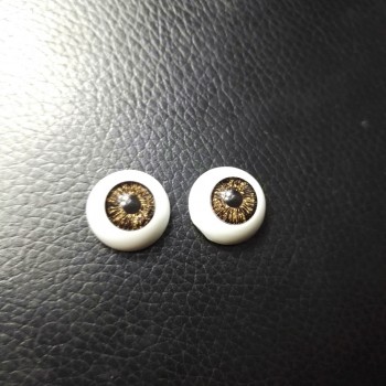 12pcs(6pairs) 16mm Doll Eyeballs Half Round Acrylic Eyes for DIY Doll Bear Crafts Mix Color Plastic Doll EyeBall Doll Toy Parts