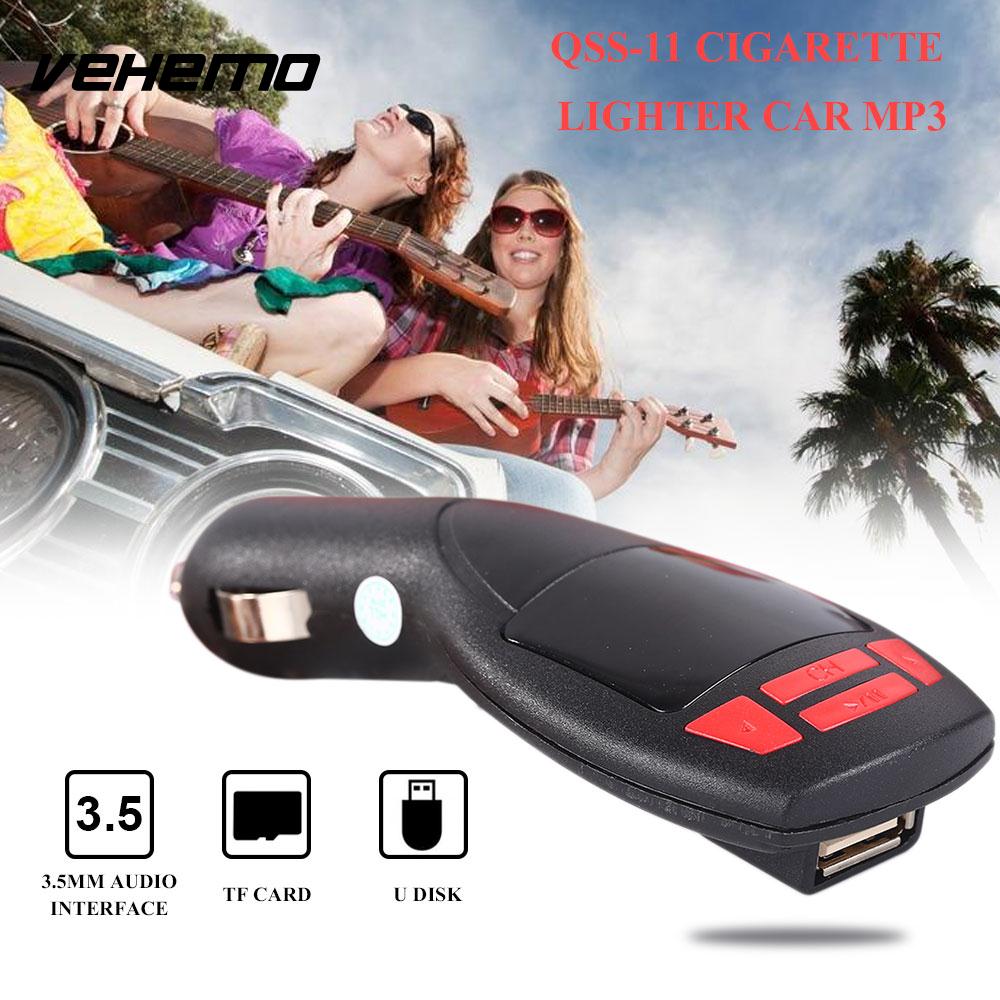 Vehemo Car Mp3 Music Player DC 12V LED Universal Radio Stereo Vehicle Audio Player Premium
