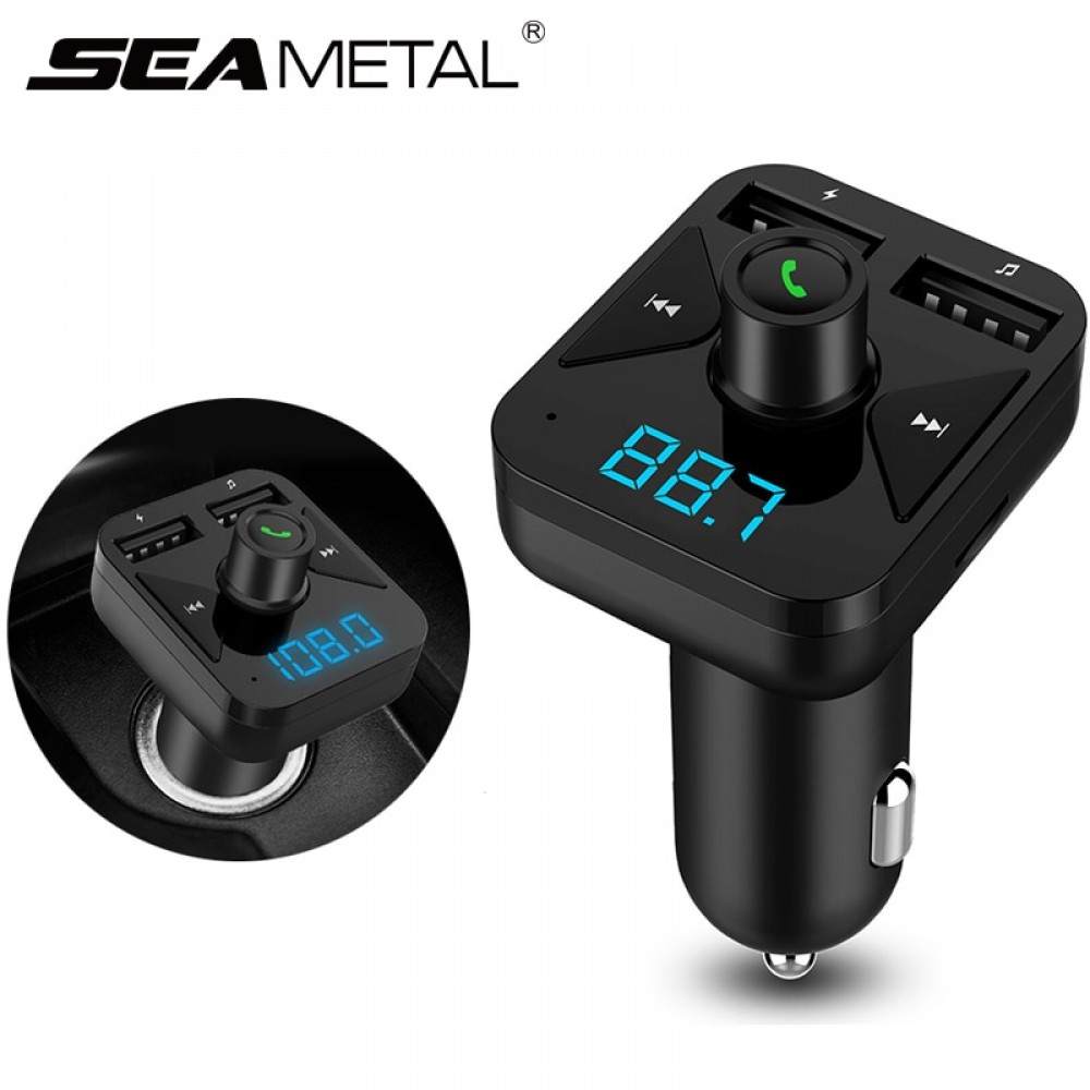 Car MP3 Player USB Bluetooth FM Transmitter Cigarette Lighter Phone Handsfree Charger Radio Kit Wireless Dual Auto Accessories