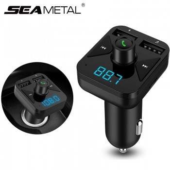 Car MP3 Player USB Bluetooth FM Transmitter Cigarette Lighter Phone Handsfree Charger Radio Kit Wireless Dual Auto Accessories