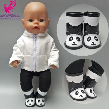 43cm  baby new born doll toy shoes winter boots for 18 inch girl doll shoes  children new year gift