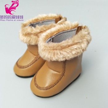 43cm  baby new born doll toy shoes winter boots for 18 inch girl doll shoes  children new year gift