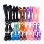 1pair New Fashion Shoes For Monster Doll CUte long boots Doll accessories et018