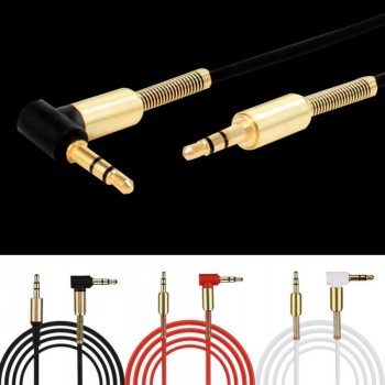 2018  Audio Cable Gold Plating 3.5mm Male to Male Car Aux Auxiliary Cord Jack Stereo Audio Cable for Phone MP3