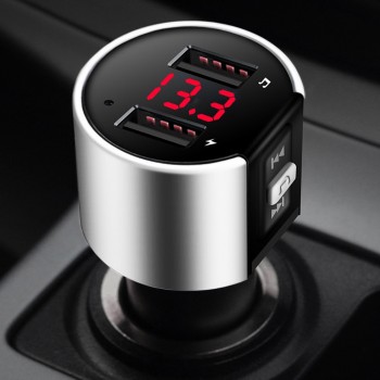Car Auto Multifunction Bluetooth In-Car MP3 Player FM Wireless Transmitter Dual USB LCD Charger Kit Handsfree Vintage Radio H128