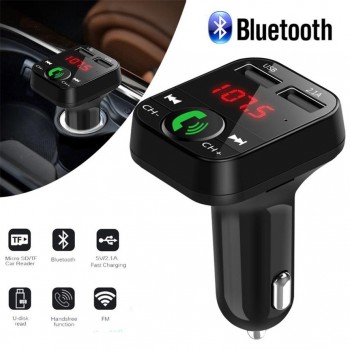 New Wireless Bluetooth Car MP3 Player 1PC Car Handsfree Wireless Bluetooth FM Transmitter LCD MP3 Player USB Charger 25