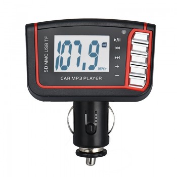 Latest styles LCD Car MP3 MP4 Player Wireless FM Transmitter Modulator SD/ MMC Card w/ Remote @#216