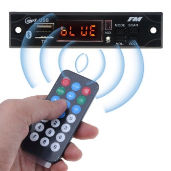 5V 12V Bluetooth Car Kit Mp3 Player FM Radio Wireless Audio Receiver Adapter TF USB 3.5mm AUX Car Audio Modification kit
