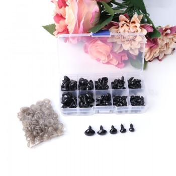 100Pcs Plastic Safety Triangle Nose Doll Plush Toys Stuffed Animals Making DIY