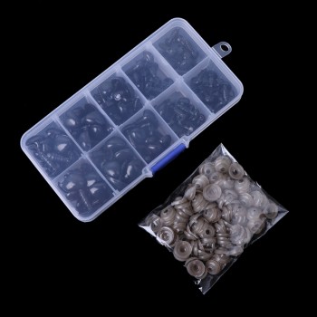 100Pcs Plastic Safety Triangle Nose Doll Plush Toys Stuffed Animals Making DIY