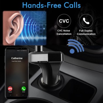 OMESHIN Car Mp3 Player 87.5-108MHz Bluetooth Car FM Transmitter Wireless Radio Adapter USB Charger Mp3 Player 18 Octo 2
