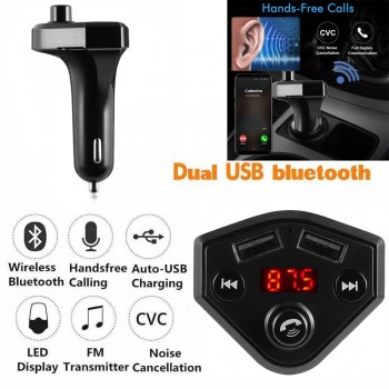 OMESHIN Car Mp3 Player 87.5-108MHz Bluetooth Car FM Transmitter Wireless Radio Adapter USB Charger Mp3 Player 18 Octo 2