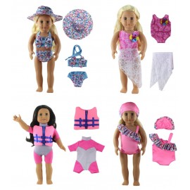 1pcs Swimwear Swimsuit /life jacket Clothes For 18 inch American Girl Doll Our Generation Doll Clothes
