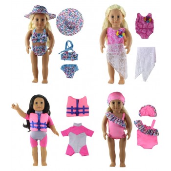 1pcs Swimwear Swimsuit /life jacket Clothes For 18 inch American Girl Doll Our Generation Doll Clothes