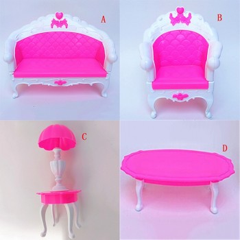 Rocking Chair Sofa Baviphat Accessories Plastic Furniture Sets For Doll House Decoration Baby Toys Baviphat Furniture