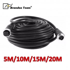 5M/10M/15M/20M 4 pin aviation vehicle cctv camera waterproof extension cable 4-Pin Aviation Video Cable