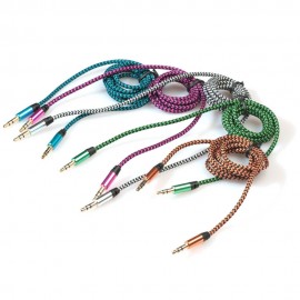 1pc 3.5mm Stereo Car Auxiliary Audio Cable Male To Male for Smart Phone Universal Car-Styling Best Selling