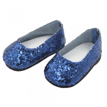 Doll Shoes Glitter Dress Shoe For 18 Inch For Our Generation Doll Little Shoes Dolls For United States Girls JA17b