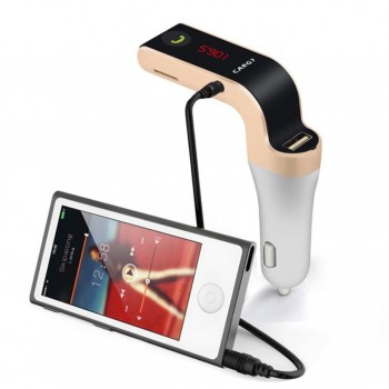 New USB Car MP3 Players 1PC G7 Hands-free Bluetooth Car Kit FM Transmitter USB Charger Adapter MP3 Player High Quality 30