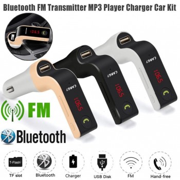 New USB Car MP3 Players 1PC G7 Hands-free Bluetooth Car Kit FM Transmitter USB Charger Adapter MP3 Player High Quality 30