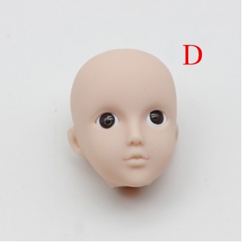 Soft Plastic Practice Makeup DIY Doll Head For Barbie Doll Heads For 1/6 BJD Dolls Practicing Makeup Head Without Eye