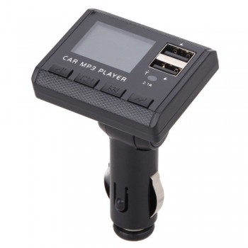 Car Mp3 Player  87.5mhz-108.0mhzCar Music MP3 Player FM Transmitter Modulator Dual USB Charging SD MMC Remote  APR03