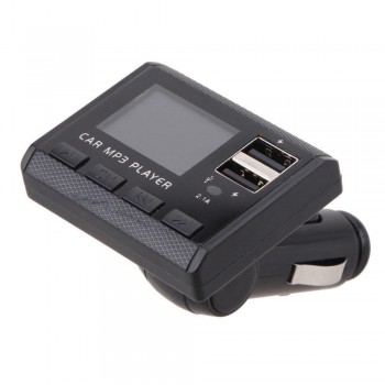 Car Mp3 Player  87.5mhz-108.0mhzCar Music MP3 Player FM Transmitter Modulator Dual USB Charging SD MMC Remote  APR03