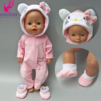 doll clothes for 43cm baby new born doll coat unicorn hoodie 17 inch 18 inch baby doll dress Christmas toys clothes