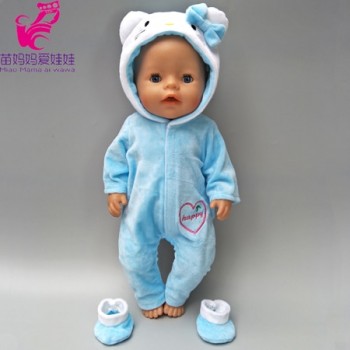 doll clothes for 43cm baby new born doll coat unicorn hoodie 17 inch 18 inch baby doll dress Christmas toys clothes