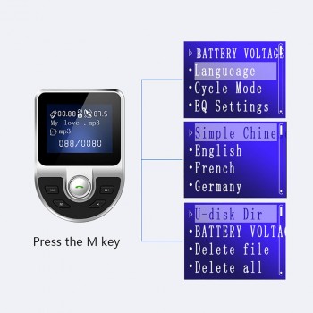 BT39 Smart Car Mp3 Player Bluetooth 4.0 Hands-Free Cigarette Lighter Power Support Echo Voice Control Dual USB Plug Car Player