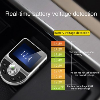BT39 Smart Car Mp3 Player Bluetooth 4.0 Hands-Free Cigarette Lighter Power Support Echo Voice Control Dual USB Plug Car Player