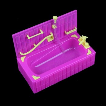 1PCS Doll Accessoris fit for 3.5inch Dolls Baths Sprinkler Bathtubs For Kylie Bath With Soap Boxes Baby Bath Toys