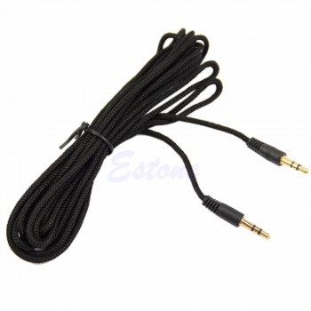 Hot New 1 Pc 3.5mm Auto Car Aux Auxiliary Cord Male To Male Stereo Audio Cable For iPhone iPod MP3