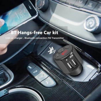 2019 Multifunction Bluetooth Car Kit FM Transmitter Wireless Radio Adapter USB Charger Mp3 Player Usb To Mp3 Music Adapter H0201