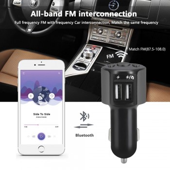2019 Multifunction Bluetooth Car Kit FM Transmitter Wireless Radio Adapter USB Charger Mp3 Player Usb To Mp3 Music Adapter H0201