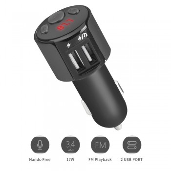 2019 Multifunction Bluetooth Car Kit FM Transmitter Wireless Radio Adapter USB Charger Mp3 Player Usb To Mp3 Music Adapter H0201