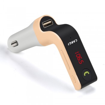 Multifunction G7 Hands-free Bluetooth Car Kit FM Transmitter USB Charger Adapter MP3 Player Car Auto Vintage Radio Reproductor #